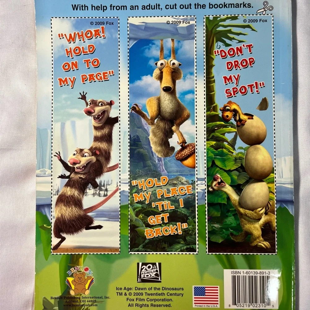 Ice Age Dawn of‎ the Dinosaurs 2009 Jumbo Coloring Activity Book Kids